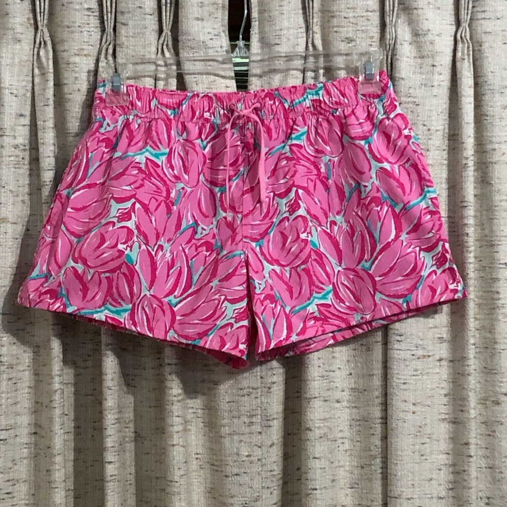 Lauren James Pink Tulip Print Shorts